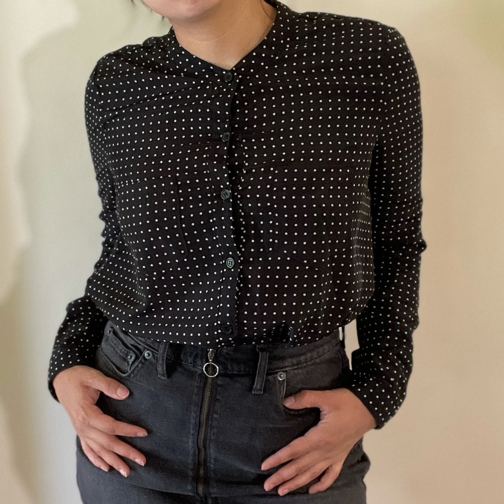 Polka Dot Button Down